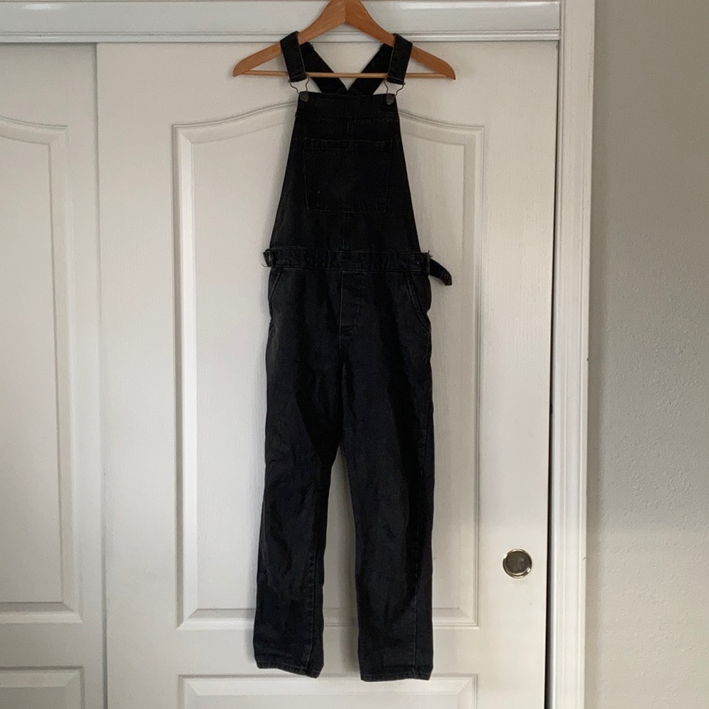Black overalls